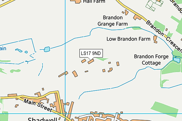 LS17 9ND map - OS VectorMap District (Ordnance Survey)