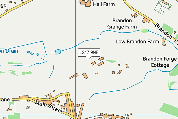 LS17 9NE map - OS VectorMap District (Ordnance Survey)