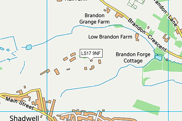 LS17 9NF map - OS VectorMap District (Ordnance Survey)