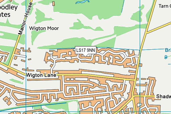 LS17 9NN map - OS VectorMap District (Ordnance Survey)