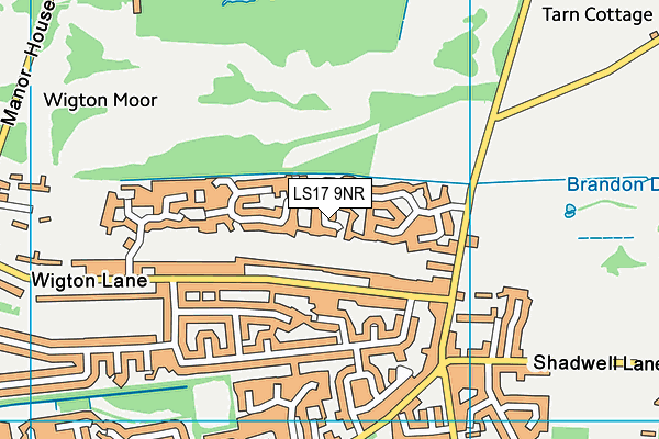 LS17 9NR map - OS VectorMap District (Ordnance Survey)
