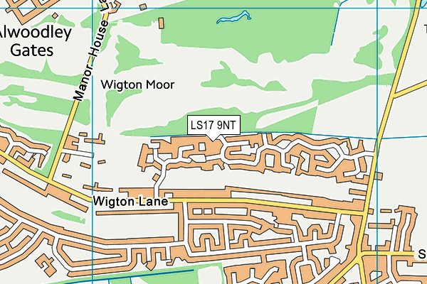 LS17 9NT map - OS VectorMap District (Ordnance Survey)