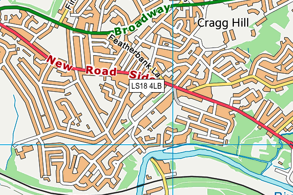 The Froebelian School map (LS18 4LB) - OS VectorMap District (Ordnance Survey)