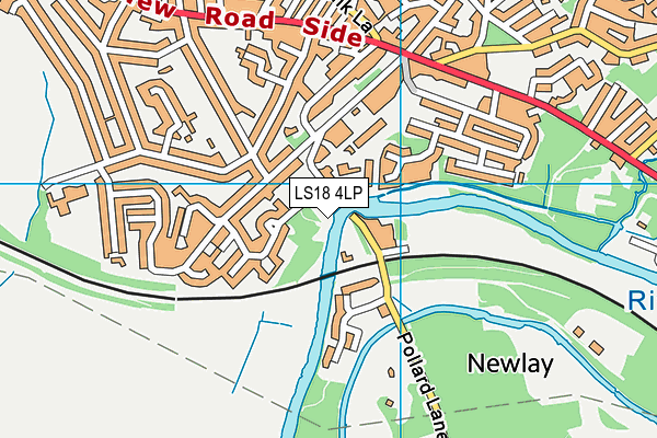 LS18 4LP map - OS VectorMap District (Ordnance Survey)