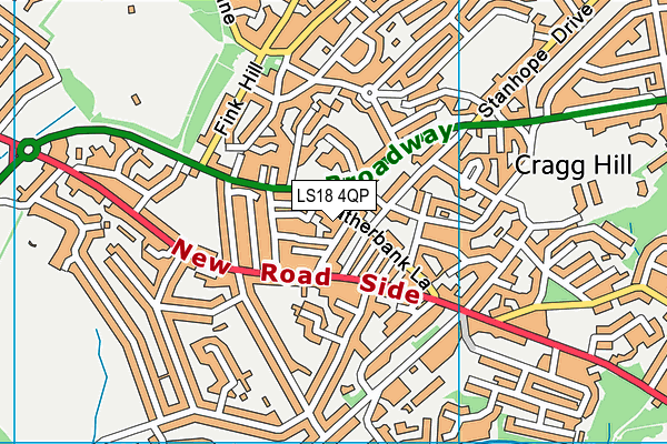 Horsforth Featherbank Primary School map (LS18 4QP) - OS VectorMap District (Ordnance Survey)