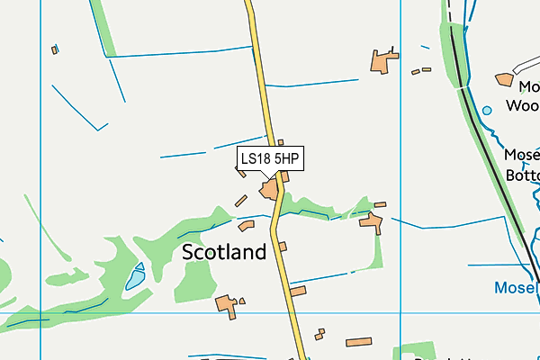 LS18 5HP map - OS VectorMap District (Ordnance Survey)