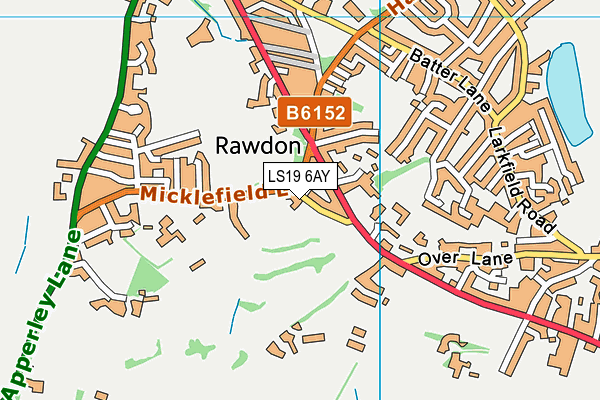 LS19 6AY map - OS VectorMap District (Ordnance Survey)