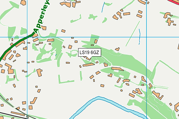 LS19 6GZ map - OS VectorMap District (Ordnance Survey)