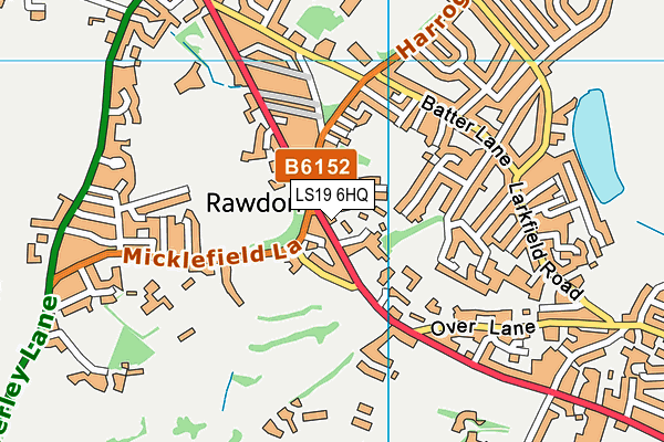 LS19 6HQ map - OS VectorMap District (Ordnance Survey)