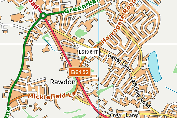 LS19 6HT map - OS VectorMap District (Ordnance Survey)