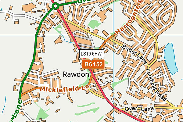 Map of WELL HOUSE RAWDON LTD at district scale