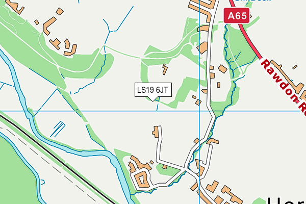 LS19 6JT map - OS VectorMap District (Ordnance Survey)