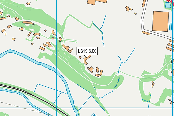 LS19 6JX map - OS VectorMap District (Ordnance Survey)