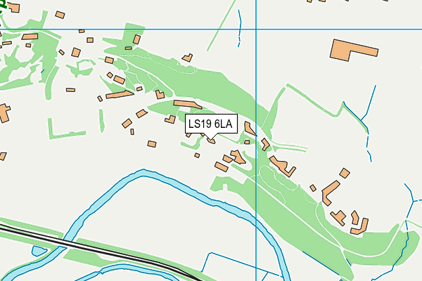 LS19 6LA map - OS VectorMap District (Ordnance Survey)