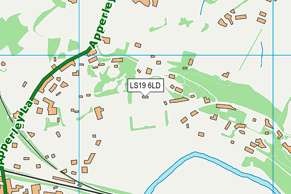 LS19 6LD map - OS VectorMap District (Ordnance Survey)