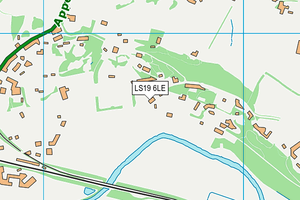 LS19 6LE map - OS VectorMap District (Ordnance Survey)