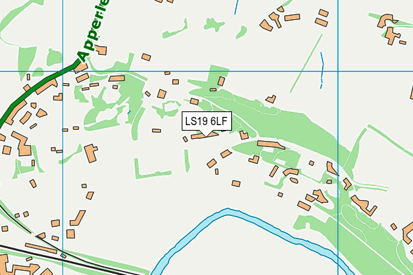 LS19 6LF map - OS VectorMap District (Ordnance Survey)