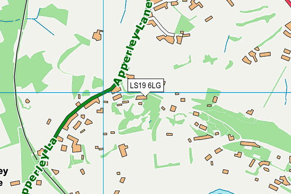 LS19 6LG map - OS VectorMap District (Ordnance Survey)