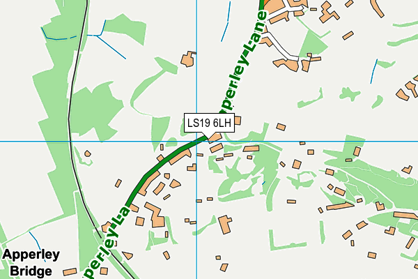 LS19 6LH map - OS VectorMap District (Ordnance Survey)