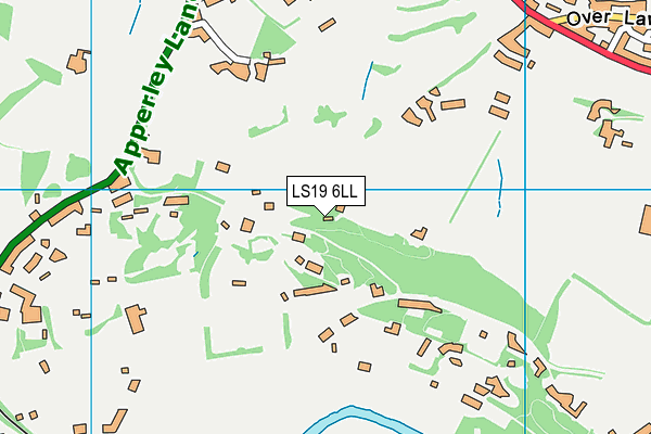 LS19 6LL map - OS VectorMap District (Ordnance Survey)