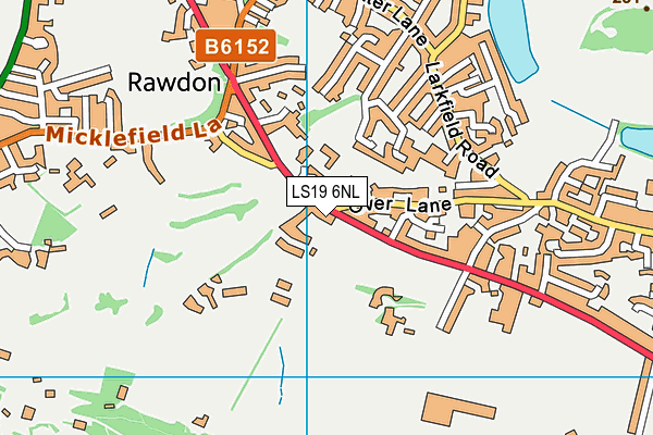 LS19 6NL map - OS VectorMap District (Ordnance Survey)