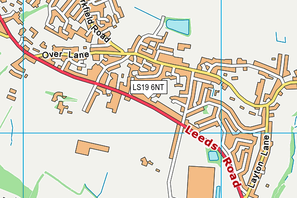 LS19 6NT map - OS VectorMap District (Ordnance Survey)