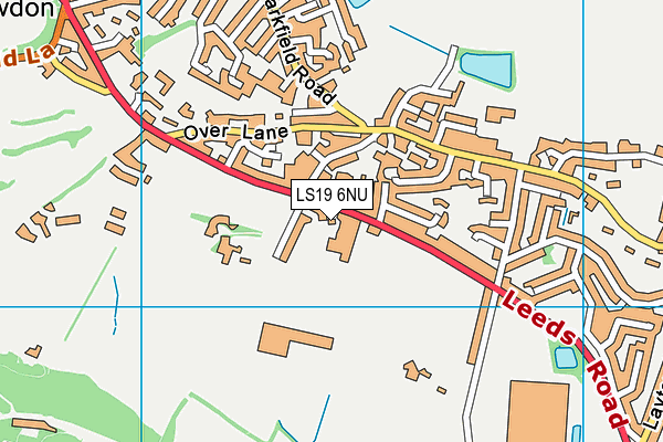 LS19 6NU map - OS VectorMap District (Ordnance Survey)