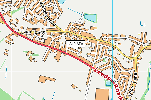 LS19 6PA map - OS VectorMap District (Ordnance Survey)