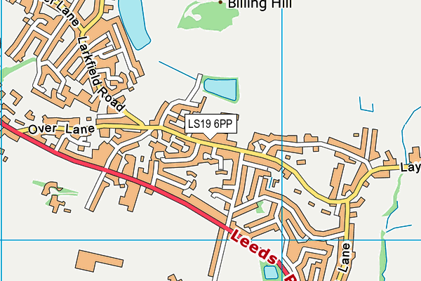 Rawdon St. Peter's C Of E Primary School map (LS19 6PP) - OS VectorMap District (Ordnance Survey)