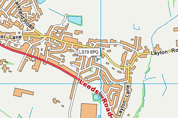 LS19 6PQ map - OS VectorMap District (Ordnance Survey)