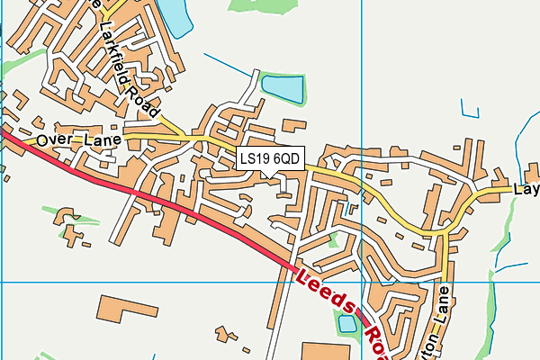LS19 6QD map - OS VectorMap District (Ordnance Survey)