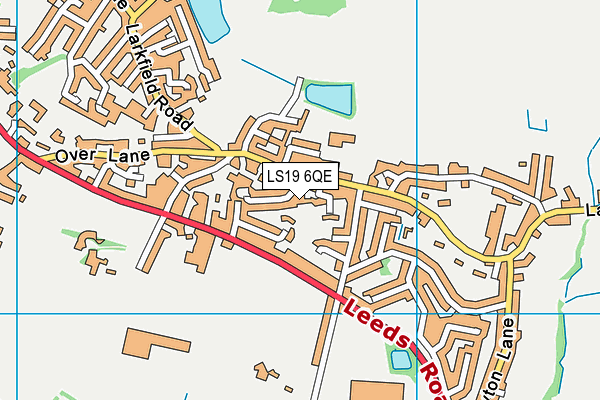 LS19 6QE map - OS VectorMap District (Ordnance Survey)