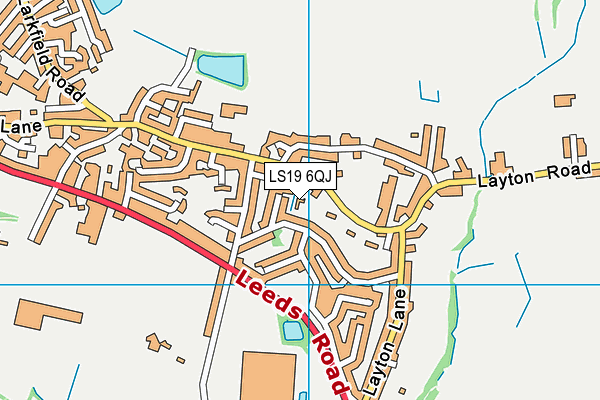 LS19 6QJ map - OS VectorMap District (Ordnance Survey)