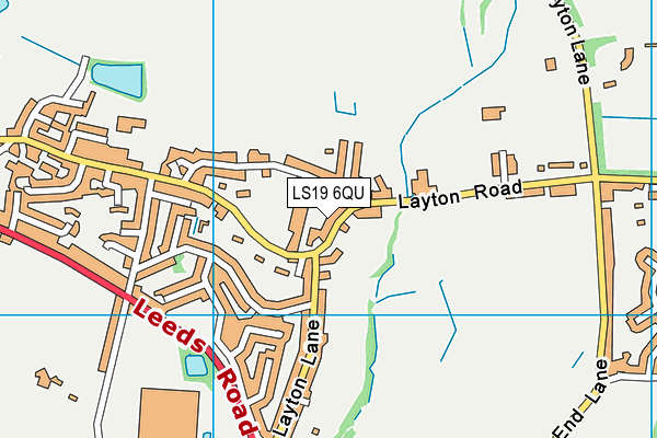 LS19 6QU map - OS VectorMap District (Ordnance Survey)