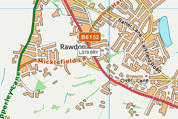 LS19 6RY map - OS VectorMap District (Ordnance Survey)