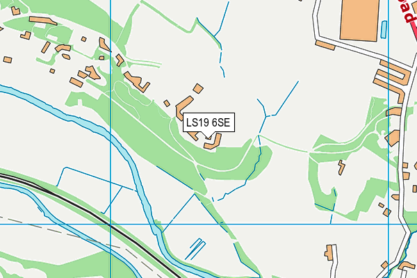 LS19 6SE map - OS VectorMap District (Ordnance Survey)