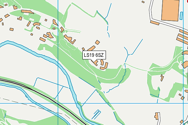 LS19 6SZ map - OS VectorMap District (Ordnance Survey)