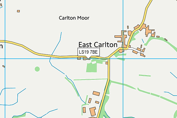 LS19 7BE map - OS VectorMap District (Ordnance Survey)