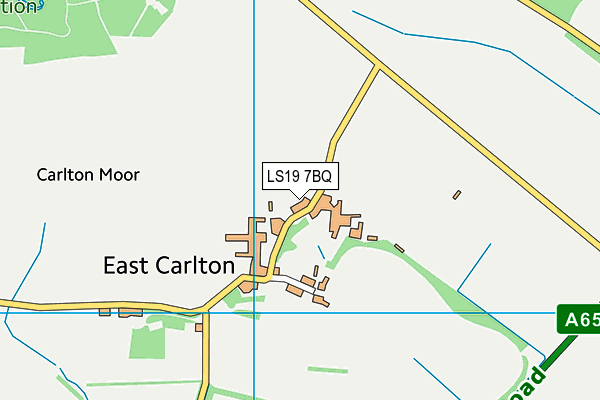 LS19 7BQ map - OS VectorMap District (Ordnance Survey)