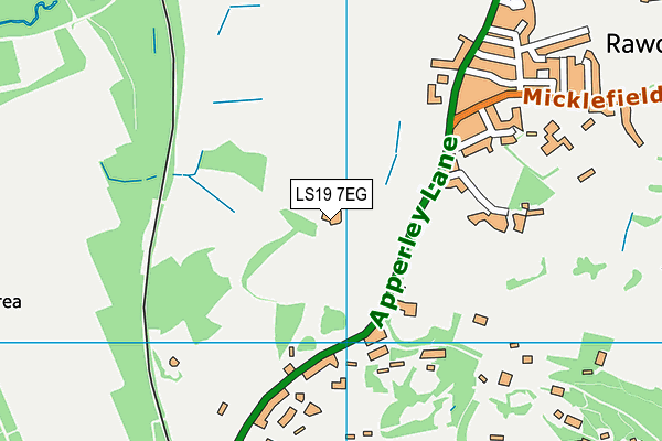 LS19 7EG map - OS VectorMap District (Ordnance Survey)