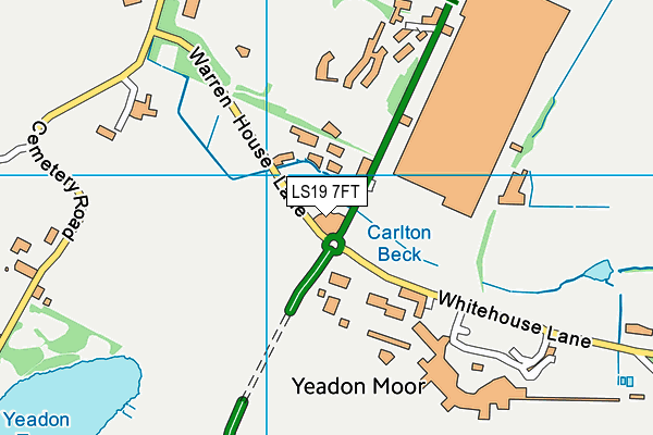 LS19 7FT map - OS VectorMap District (Ordnance Survey)