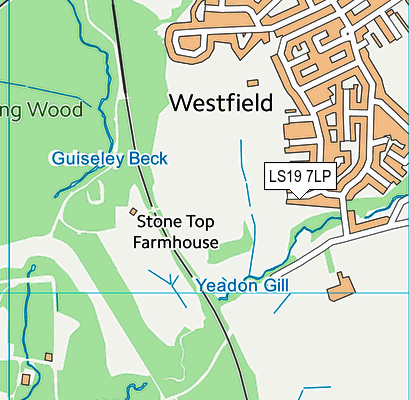 LS19 7LP map - OS VectorMap District (Ordnance Survey)