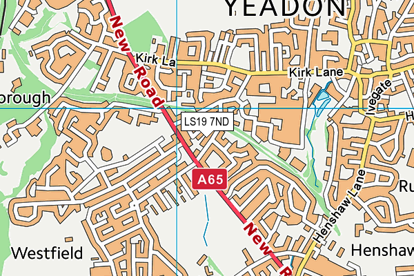 LS19 7ND map - OS VectorMap District (Ordnance Survey)