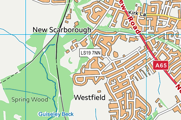 LS19 7NN map - OS VectorMap District (Ordnance Survey)