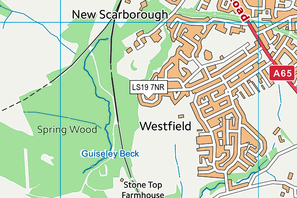 LS19 7NR map - OS VectorMap District (Ordnance Survey)