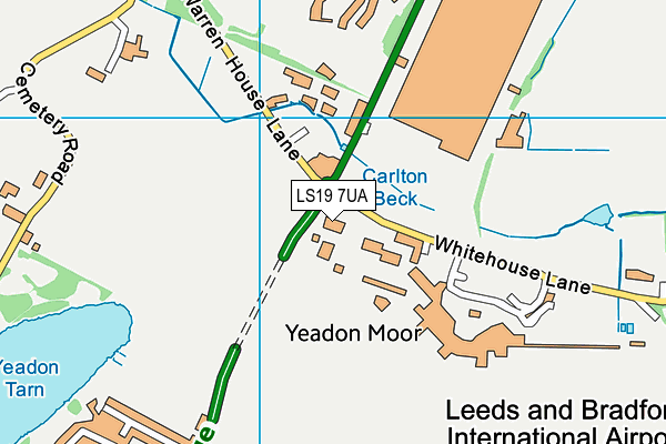 LS19 7UA map - OS VectorMap District (Ordnance Survey)