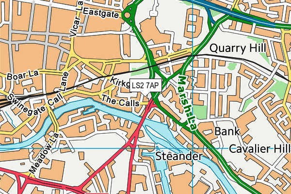 LS2 7AP map - OS VectorMap District (Ordnance Survey)