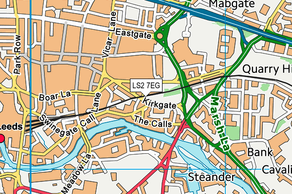 LS2 7EG map - OS VectorMap District (Ordnance Survey)