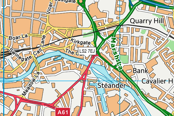 LS2 7EJ map - OS VectorMap District (Ordnance Survey)