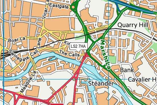 LS2 7HA map - OS VectorMap District (Ordnance Survey)